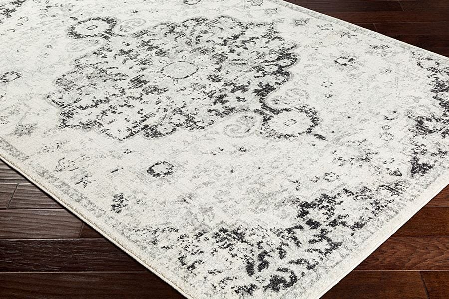 Surya Harput Hap-1068 Beige, Light Gray, Teal, Dark Blue Rugs.