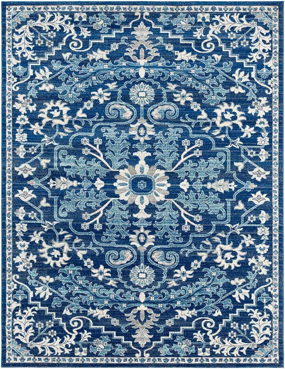 Surya Harput Hap-1068 Beige, Light Gray, Teal, Dark Blue Rugs.