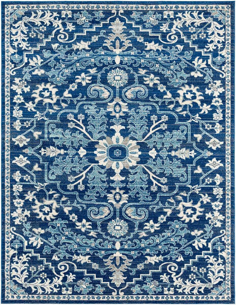 Surya Harput Hap-1068 Beige, Light Gray, Teal, Dark Blue Area Rug