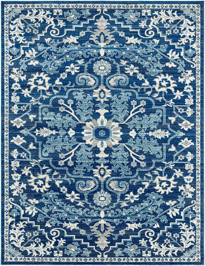 Surya Harput Hap-1068 Beige, Light Gray, Teal, Dark Blue Area Rug