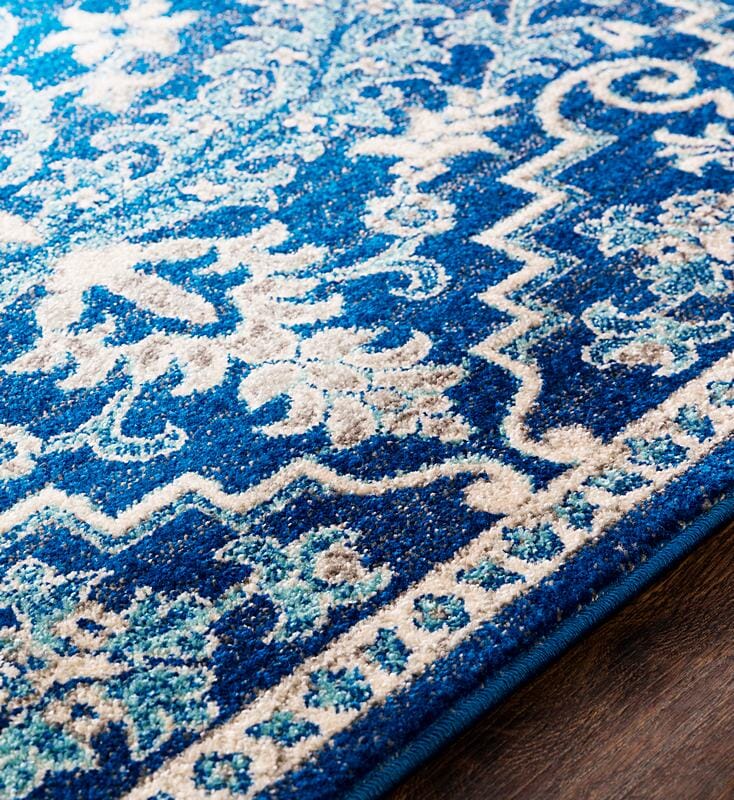 Surya Harput Hap-1068 Beige, Light Gray, Teal, Dark Blue Area Rug