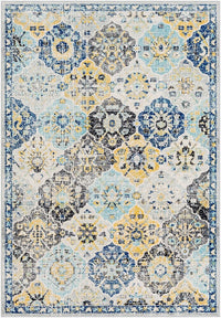 Surya Harput Hap-1072 Dark Blue, Saffron, Teal, Beige Area Rug