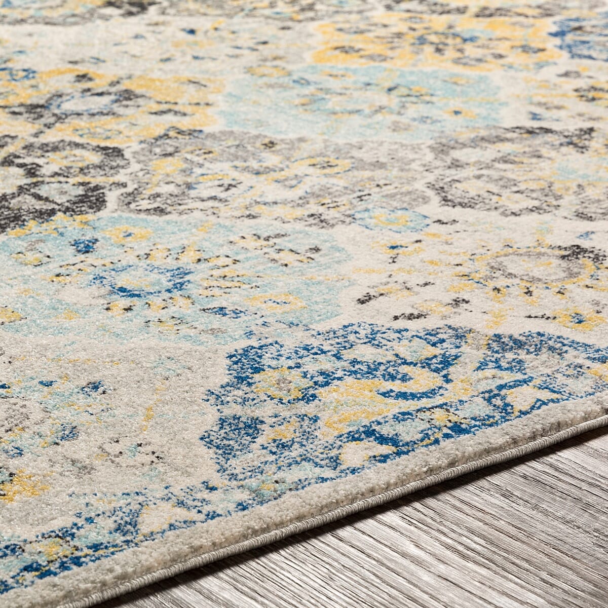 Surya Harput Hap-1072 Dark Blue, Saffron, Teal, Beige Area Rug