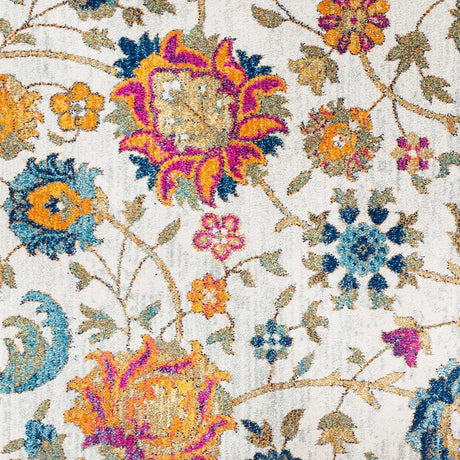 Surya Harput Hap-1074 Saffron, Teal, Light Gray, Beige Rugs.