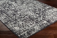 Surya Harput Hap-1087 Black, Charcoal, Light Gray, White Vintage / Distressed Area Rug