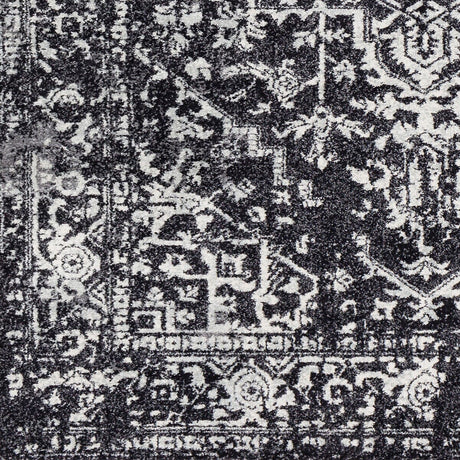 Surya Harput Hap-1087 Black, Charcoal, Light Gray, White Rugs.