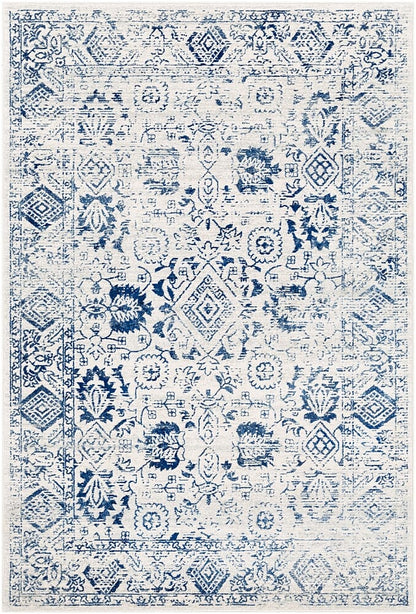 Surya Harput Hap-1090 Bright Blue, Light Gray, Black Vintage / Distressed Area Rug