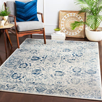 Surya Harput Hap-1090 Bright Blue, Light Gray, Black Vintage / Distressed Area Rug