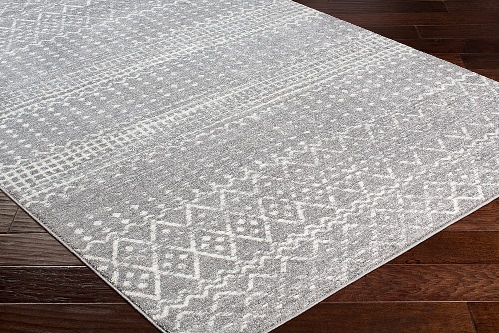 Surya Harput Hap-1096 Charcoal, Light Gray, White Moroccan Area Rug