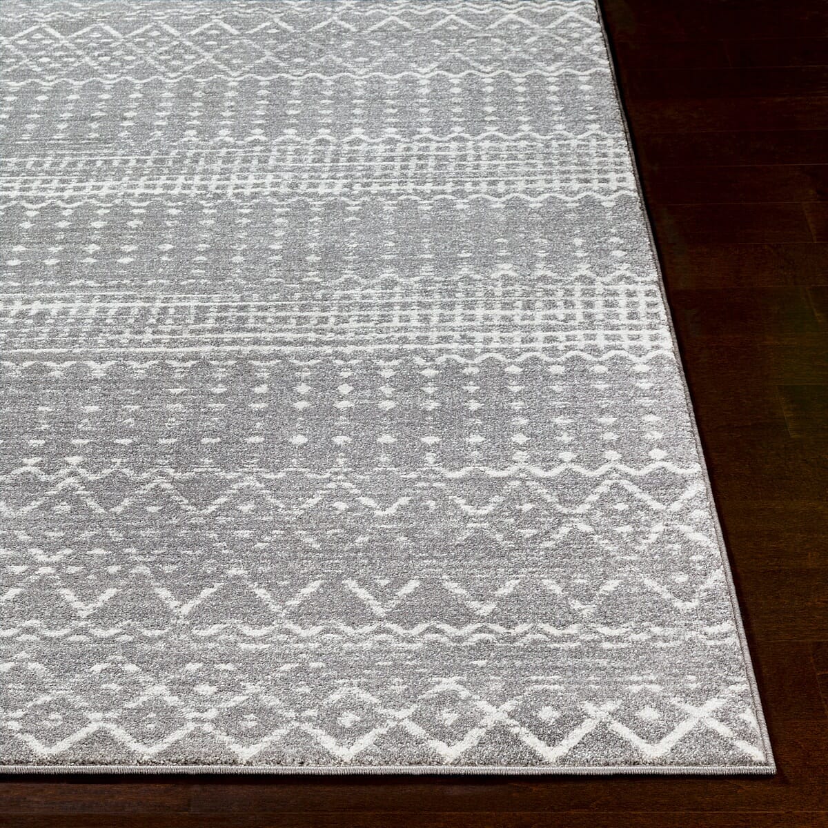 Surya Harput Hap-1096 Charcoal, Light Gray, White Moroccan Area Rug