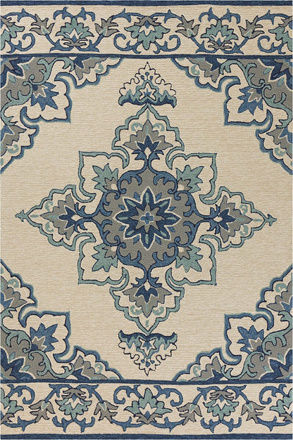 KAS Harbor 4238 Serafina Ivory / Blue Area Rug