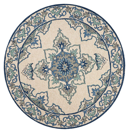 KAS Harbor 4238 Serafina Ivory / Blue Area Rug