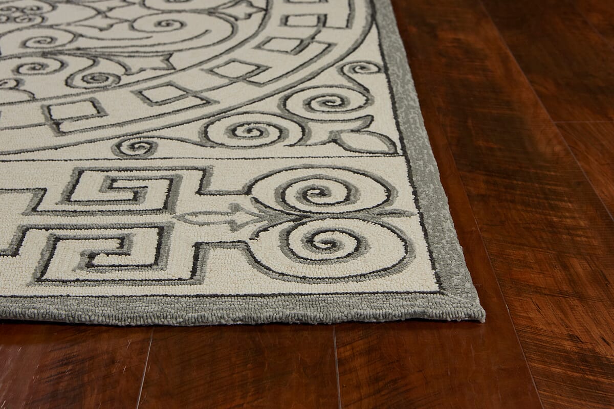 KAS Harbor 4246 Irongate Ivory / Grey Area Rug