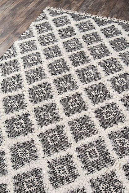 Momeni Harper Har-1 Black Geometric Area Rug