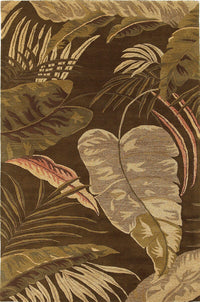 KAS Havana 2615 rainforest Mocha Tropical Area Rug