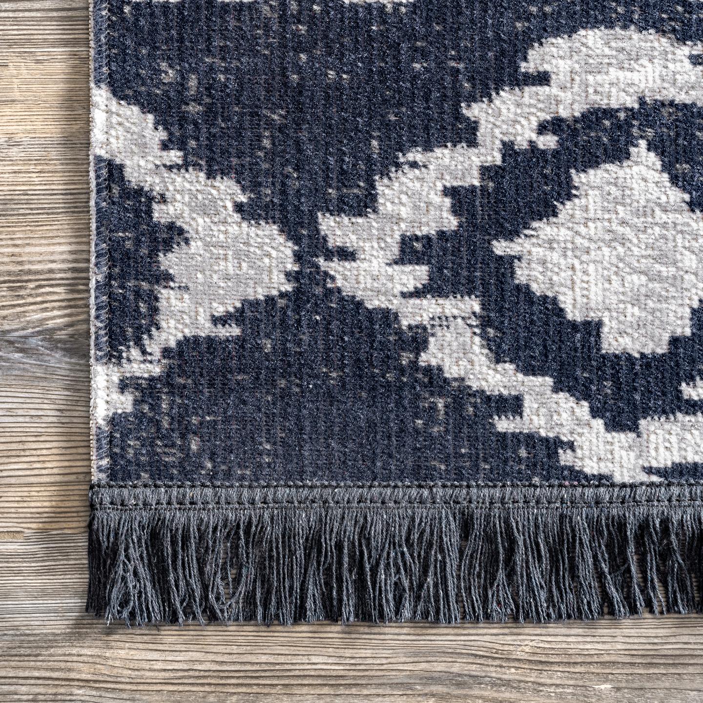 Nuloom Zaria Diamonds Nza1493A Blue Area Rug