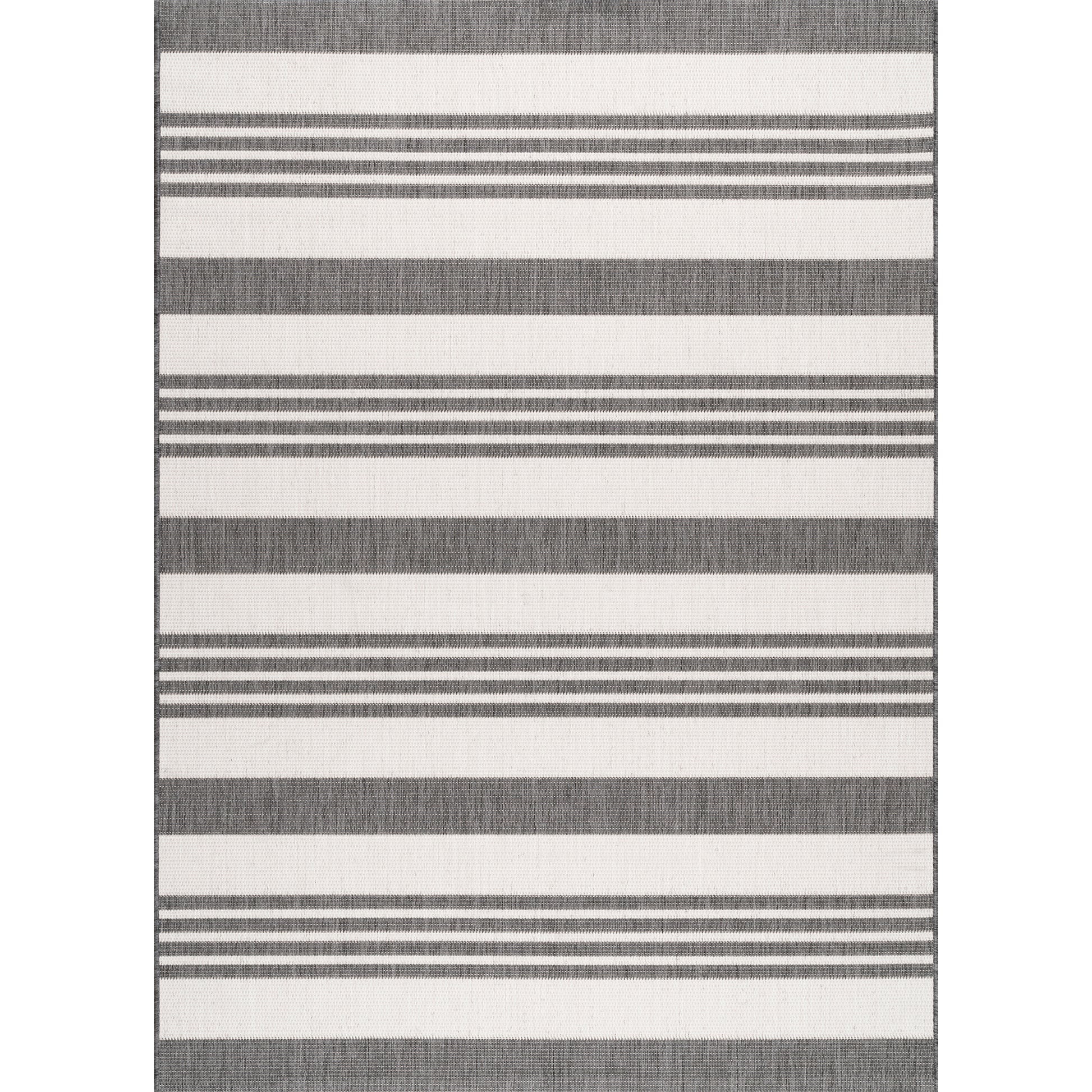 Nuloom Robin Multi Stripe Nro2866C Light Gray Area Rug