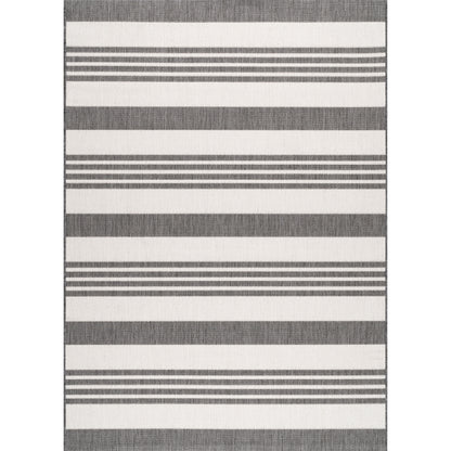 Nuloom Robin Multi Stripe Nro2866C Light Gray Area Rug