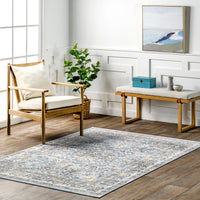 AreaRugs.com Wavaj Nwa1261A Blue Area Rug