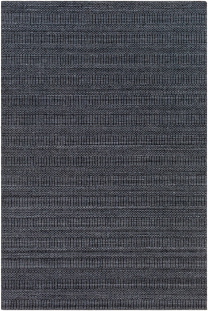 Surya Hickory Hck-2300 Charcoal, Black Area Rug