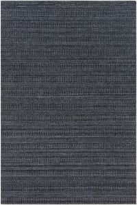 Surya Hickory Hck-2300 Charcoal, Black Area Rug