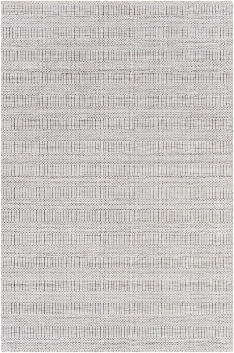 Surya Hickory Hck-2302 Light Beige, Gray Rug.