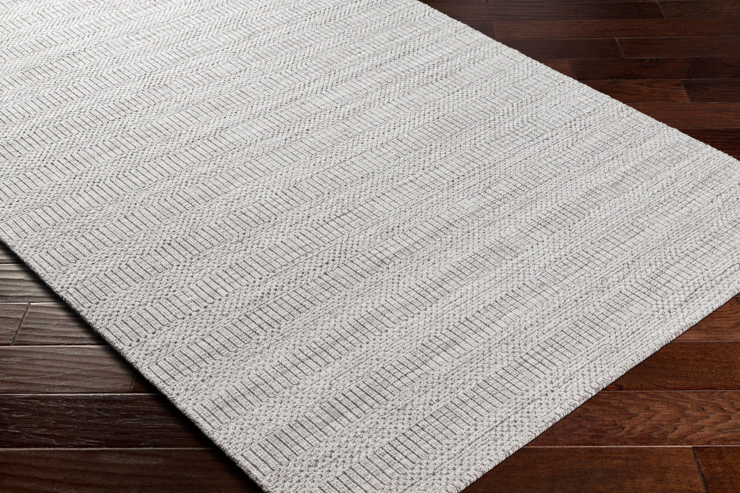 Surya Hickory Hck-2302 Light Beige, Gray Rug.