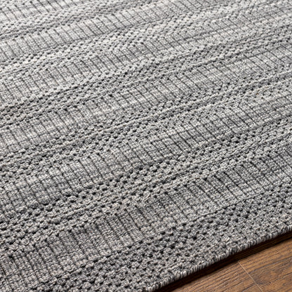 Surya Hickory Hck-2303 Gray, Charcoal Area Rug