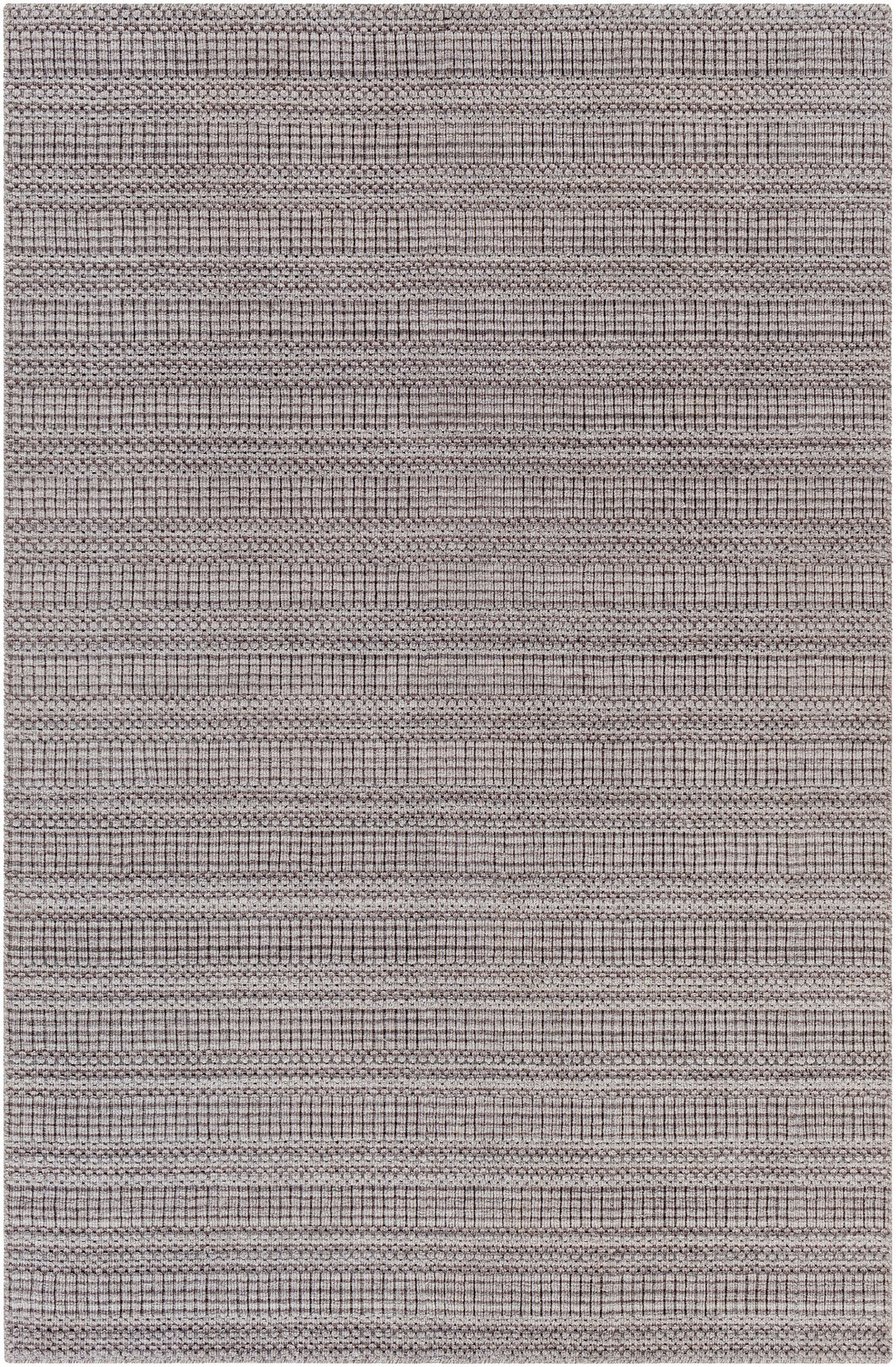 Surya Hickory Hck-2304 Dark Brown, Beige Rug.