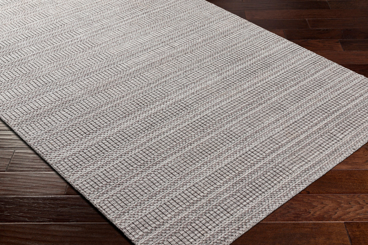 Surya Hickory Hck-2304 Dark Brown, Beige Rug.