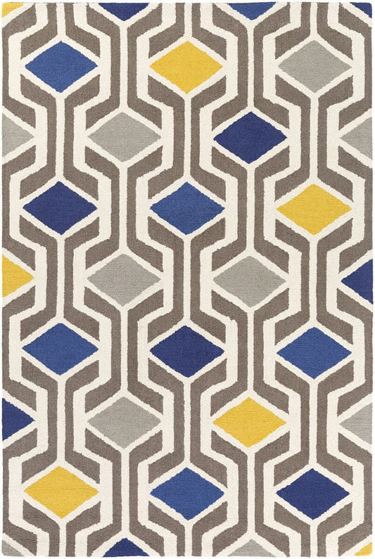 AreaRugs.com Chiyah Phi4791 Blue Multi Geometric Area Rug