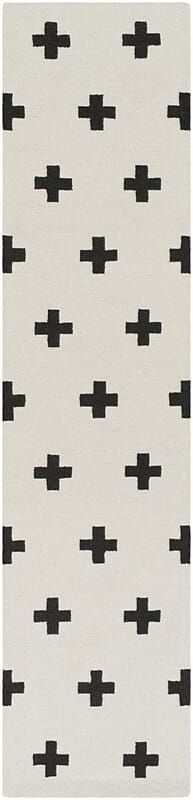 AreaRugs.com Chiyah Phi4756 Ivory / Onyx Black Damask Area Rug