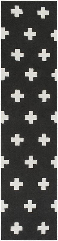 AreaRugs.com Chiyah Phi4752 Onyx Black / Ivory Damask Area Rug