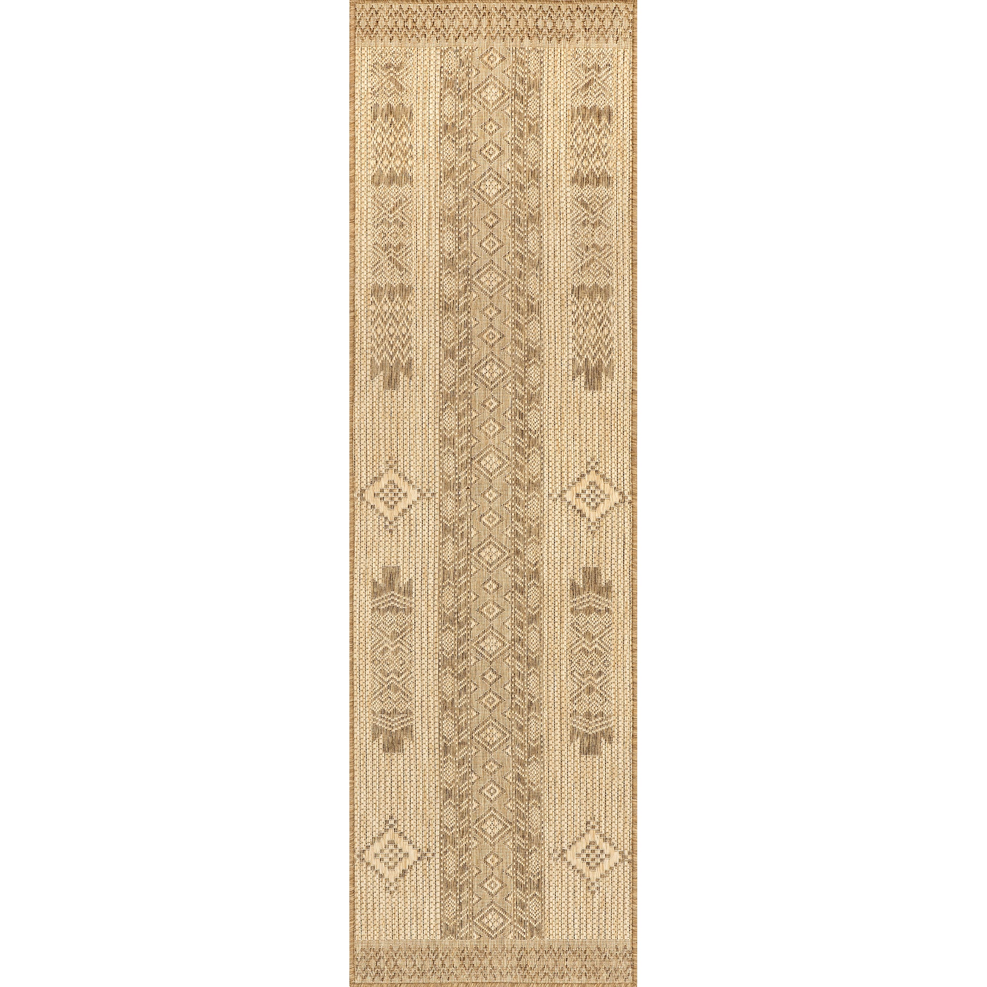 Nuloom Jemma Tribal Bands Nje1815A Beige Area Rug