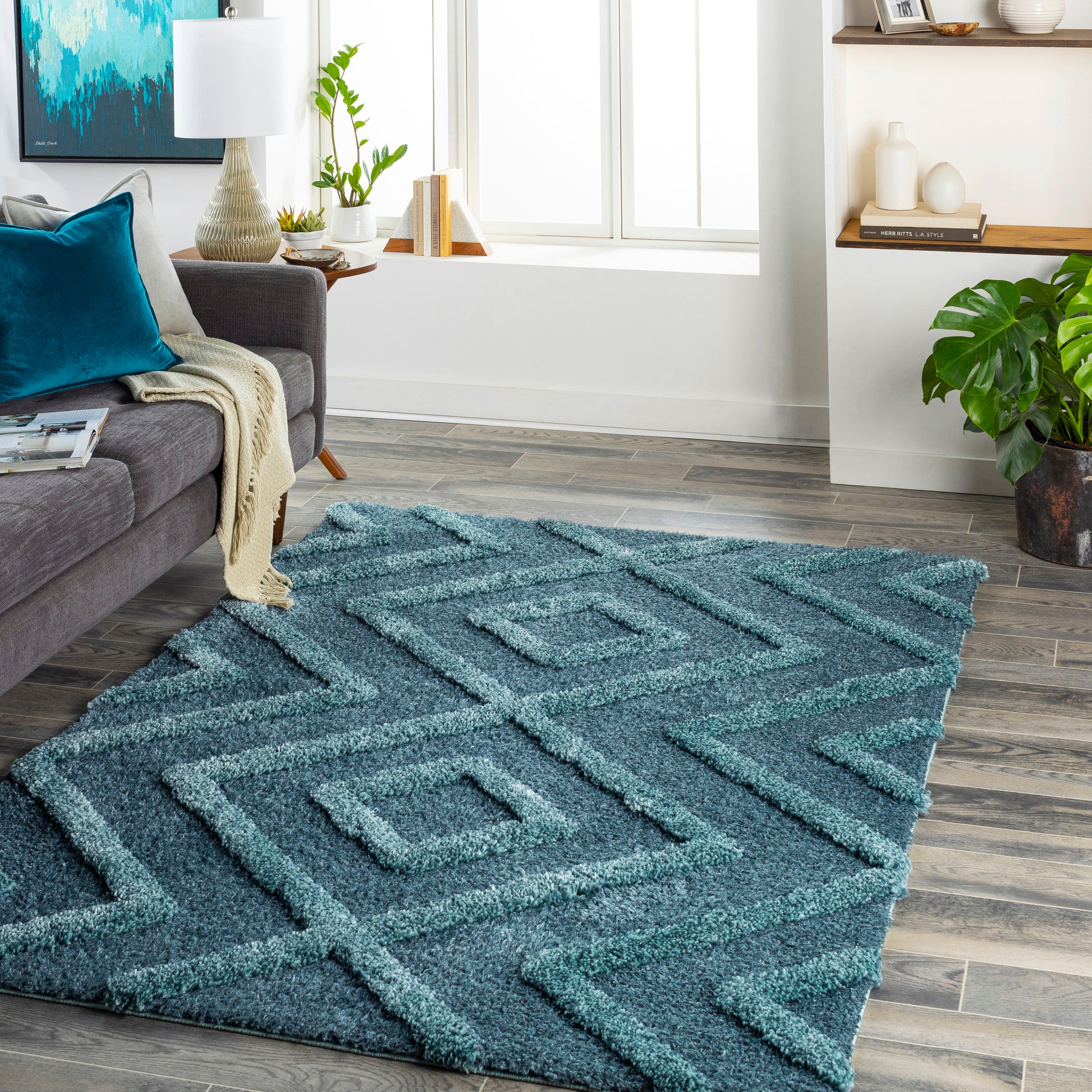 Surya Hudson Shag Hds-2302 Green Area Rug