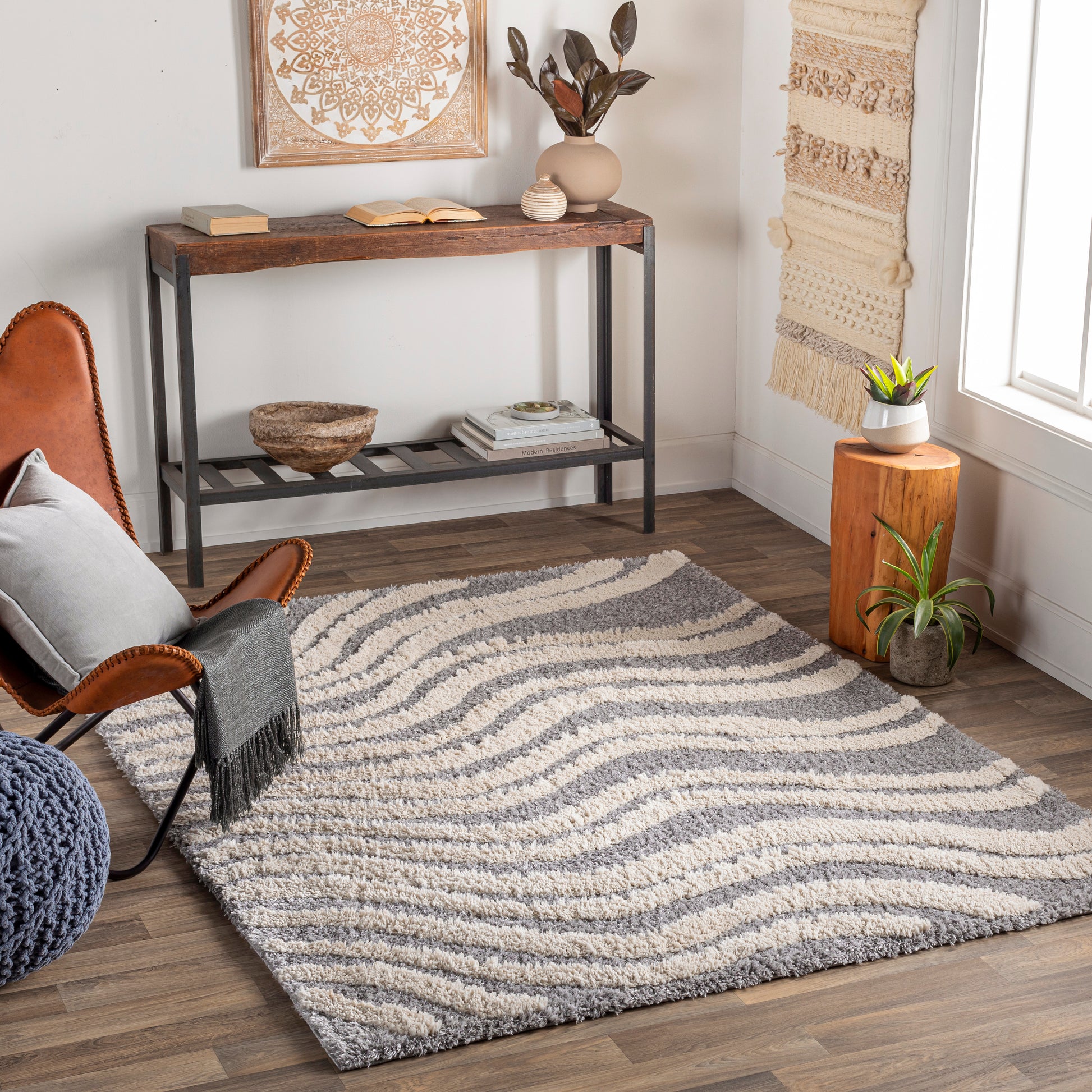 Surya Hudson Shag Hds-2307 Grey Area Rug