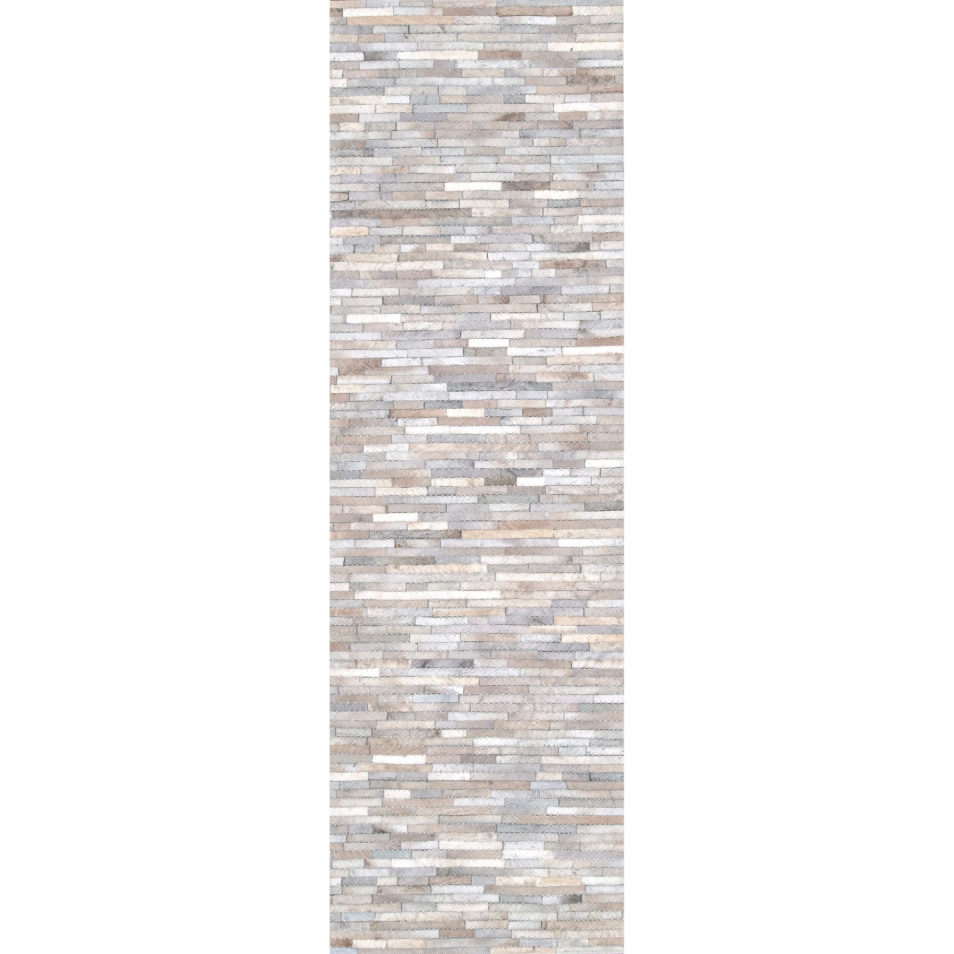 Nuloom Clarity Patchwork Cowhide Ncl3288A Beige Area Rug