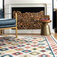 Nuloom Giavanna Boho Aztec Trellis Ngi2165A Multi Area Rug