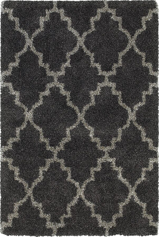 Oriental Weavers Sphinx Henderson 092K1 Charcoal / Grey Geometric Area Rug