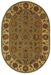 Safavieh Heritage Hg343A Green / Gold Area Rug