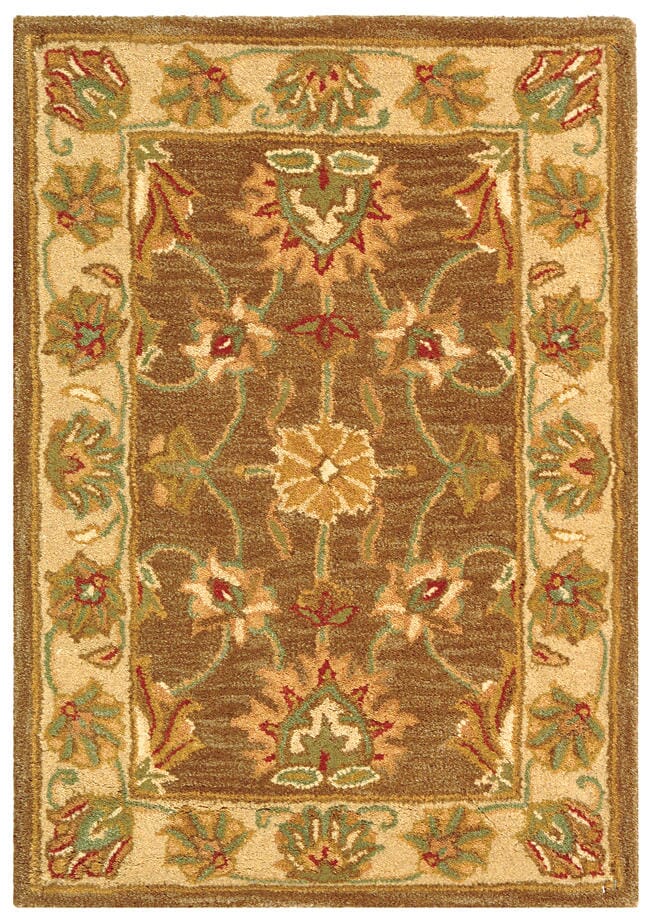 Safavieh Heritage Hg343K Brown / Ivory Area Rug