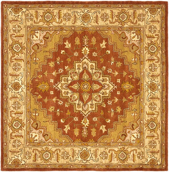 Safavieh Heritage Hg345A Rust / Gold Rugs.