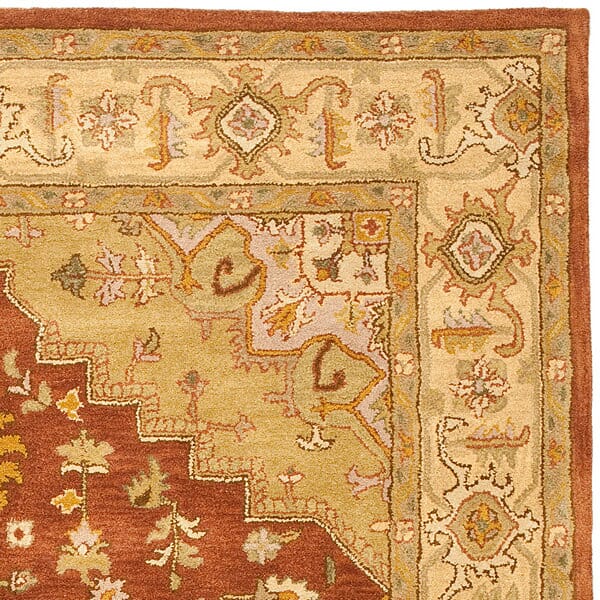 Safavieh Heritage Hg345A Rust / Gold Rugs.