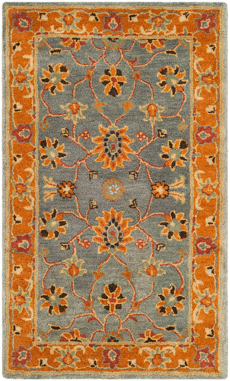 Safavieh Heritage Hg401A Blue / Orange Rugs.