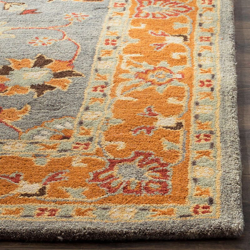 Safavieh Heritage Hg401A Blue / Orange Area Rug