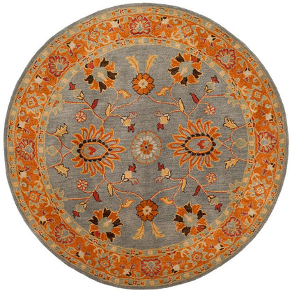 Safavieh Heritage Hg401A Blue / Orange Area Rug