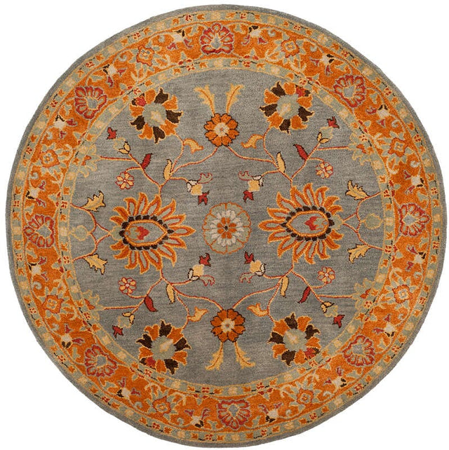 Safavieh Heritage Hg401A Blue / Orange Rugs.