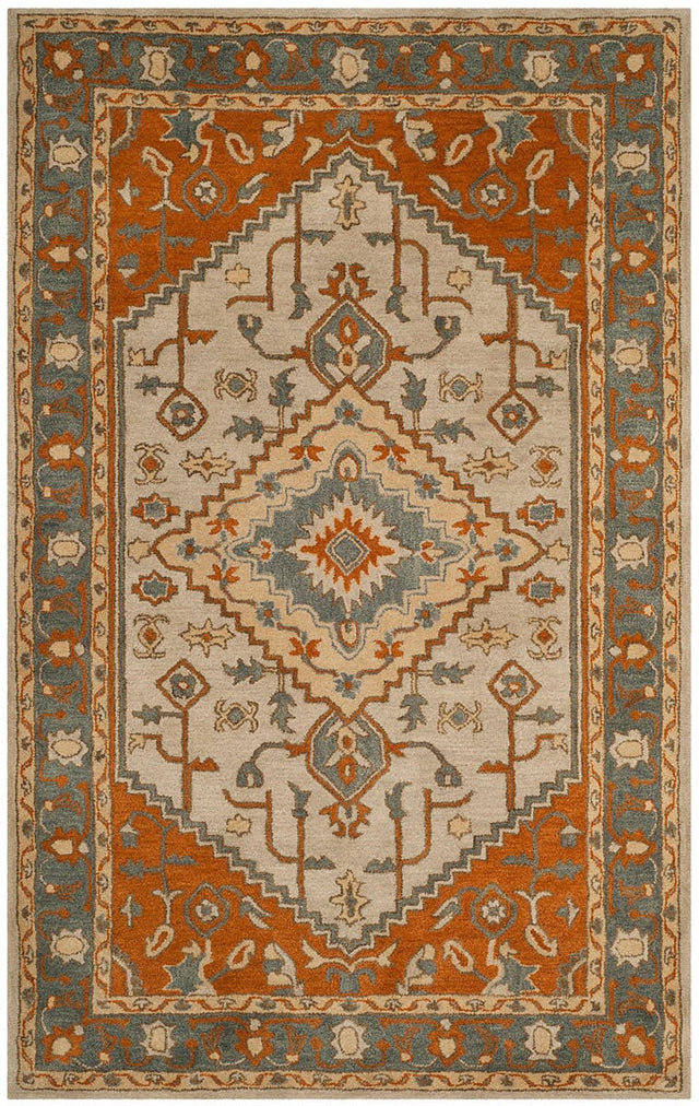 Safavieh Heritage Hg406A Light Blue / Rust Area Rug