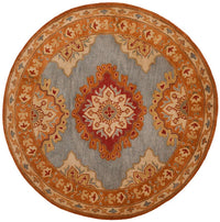 Safavieh Heritage Hg408A Blue / Rust Area Rug