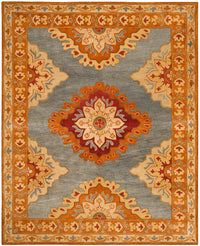 Safavieh Heritage Hg408A Blue / Rust Area Rug